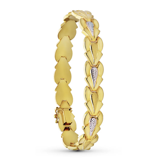18K PULSERA ORO BICOLOR