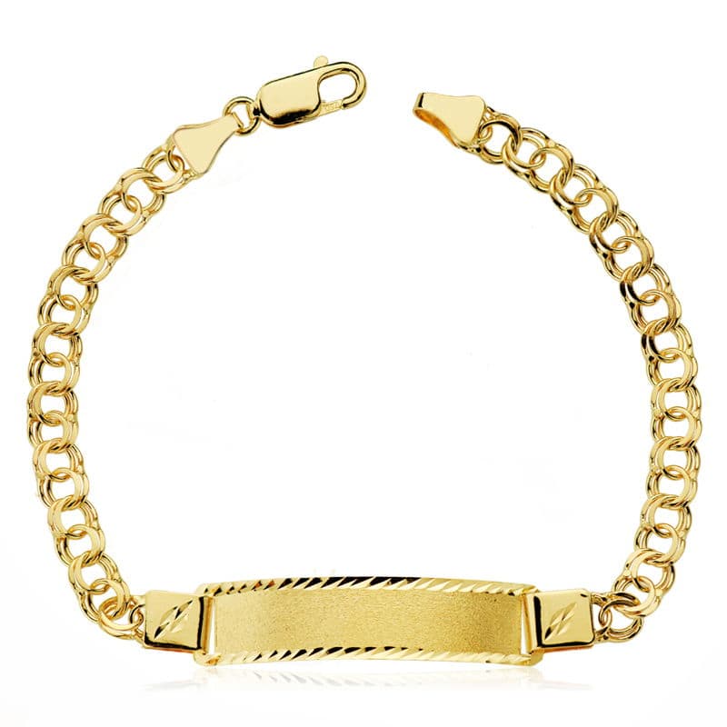 Esclava Hungara Hueca 21,5 cm de oro amarillo 18K