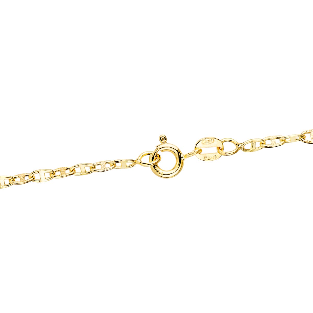 Cadena Ancla Hueca Largo 60 cm Ancho 2,5 mm de oro amarillo 18K