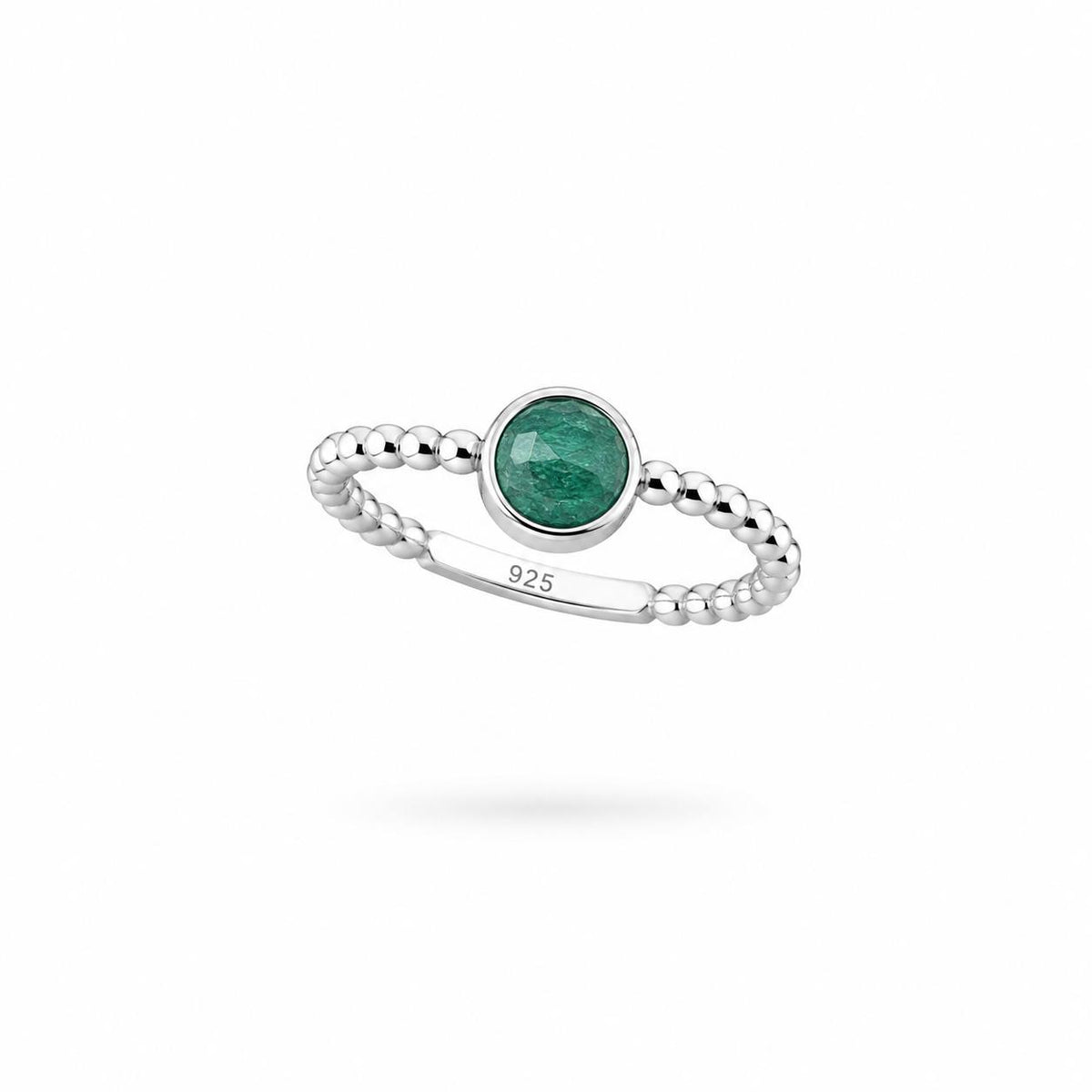 Pendientes Esmeralda de plata de ley - imagen adicional - Joyería Zafir