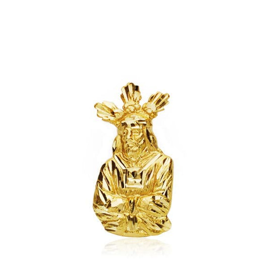 Cristo Cautivo Silueta 19 x 9 mm de oro amarillo 18K