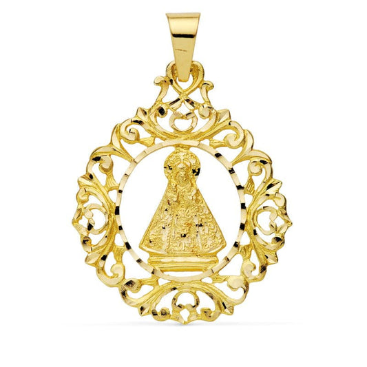 Medalla Virgen de la Cabeza 43 x 36 mm de oro amarillo 18K