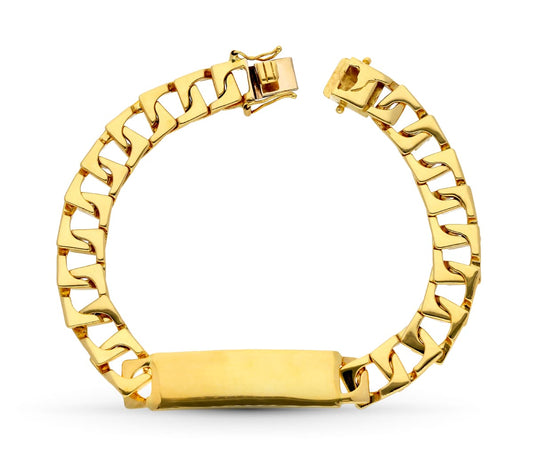 Esclava Maciza 22 cm 9 mm de oro amarillo 18K