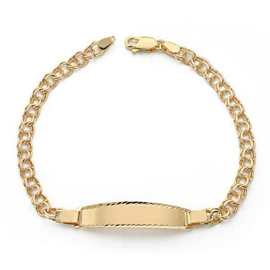 Pulsera Esclava Hungara 18 cm de oro amarillo 18K