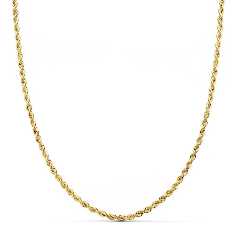 Cordon Salomonico Ligero. Ancho: 2,2 mm. Largo: 45 cm de oro amarillo 18K