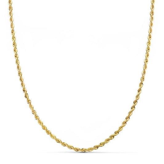 Cordon Salomonico Ligero. Ancho: 2,2 mm. Largo: 60 cm de oro amarillo 18K
