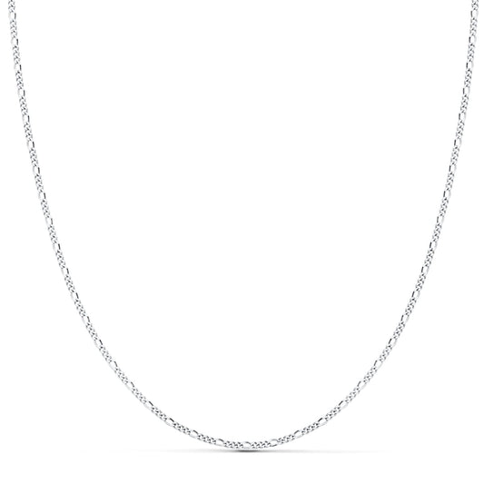 Cadena Maciza Cartier 3x1. 1 mm 45 cm de oro blanco 18K