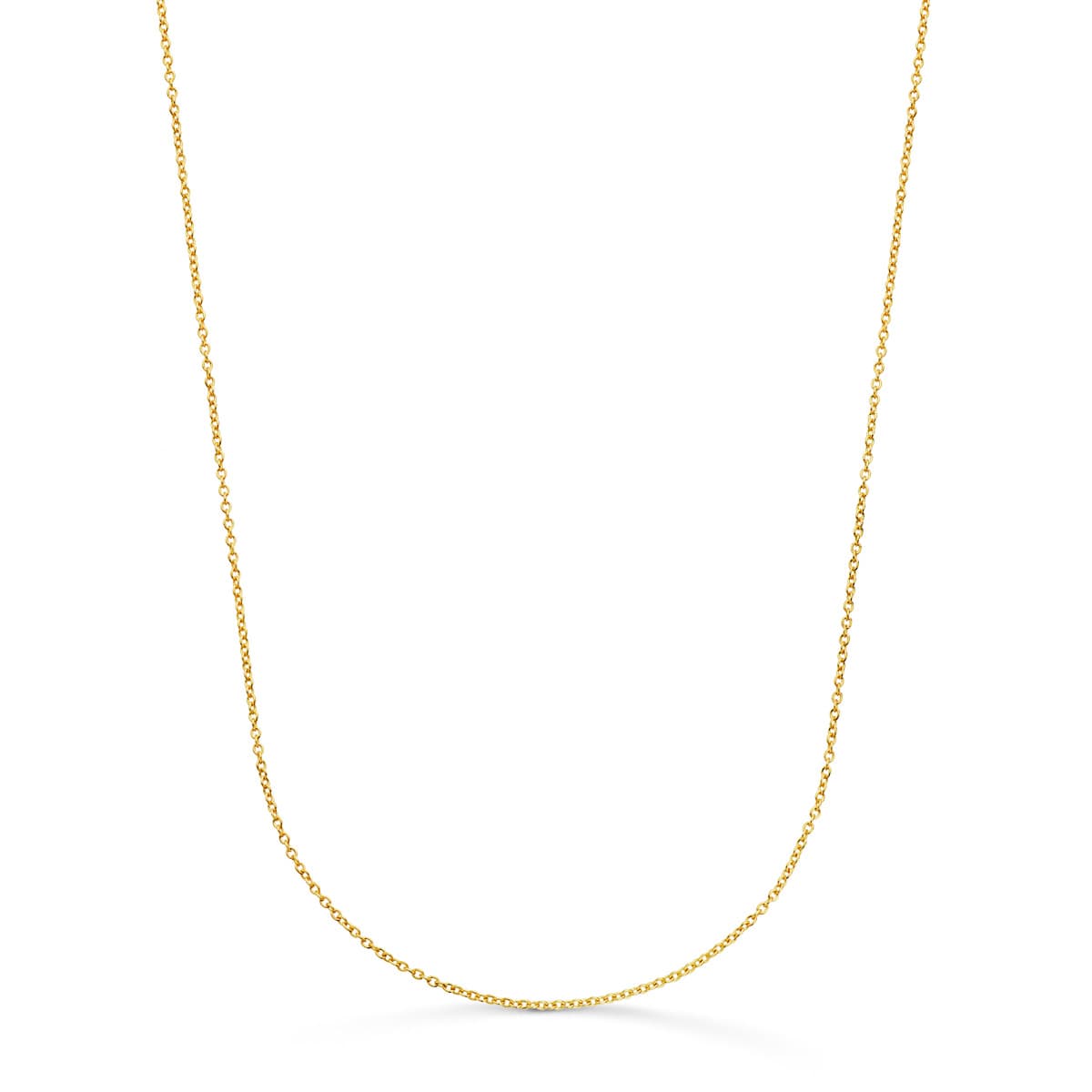 Cadena Rolo Maciza Ancho: 1 mm Largo: 40 cm de oro amarillo 18K