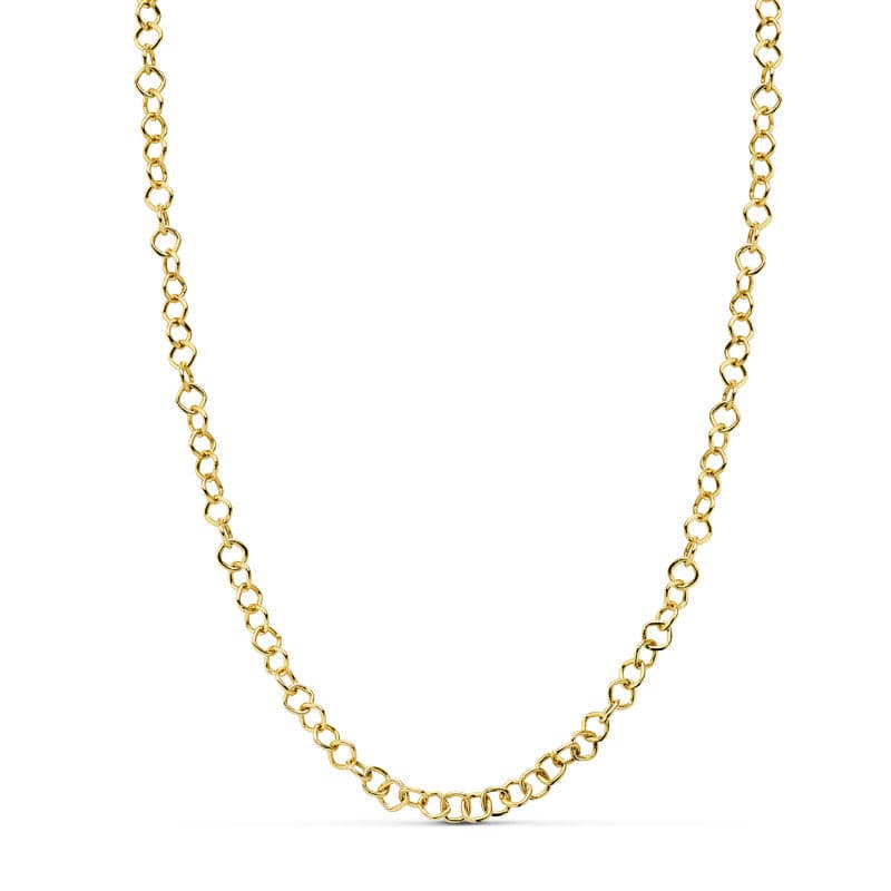 Collar Hueco 44 cm de oro amarillo 18K
