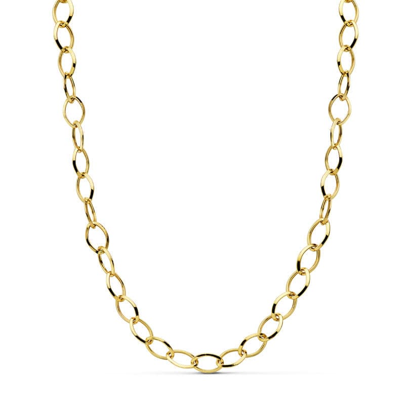 Collar Hueco 44 cm de oro amarillo 18K