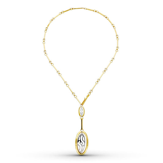 18K GARGANTILLA ORO BICOLOR 45CM