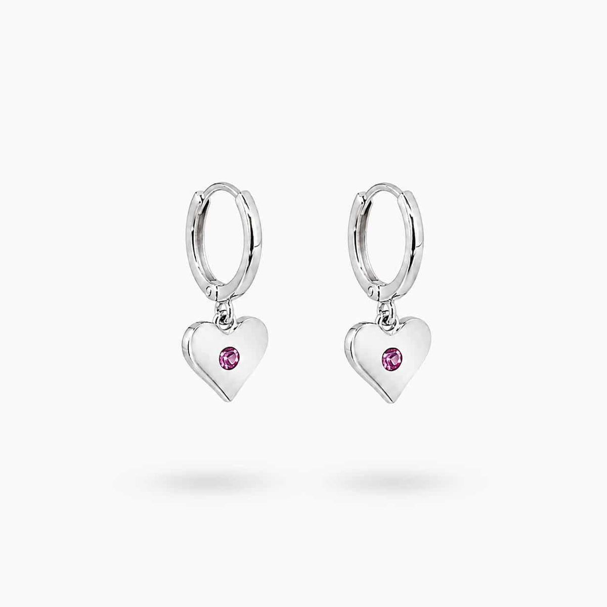 Pendientes love de plata de ley - Joyería Zafir