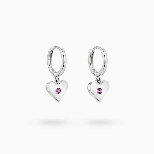 Pendientes love de plata de ley - Joyería Zafir