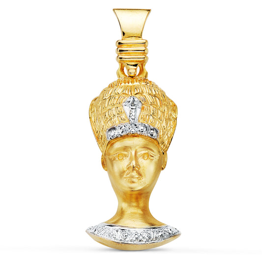 Colgante Bicolor Sacerdote Egipcio 18K