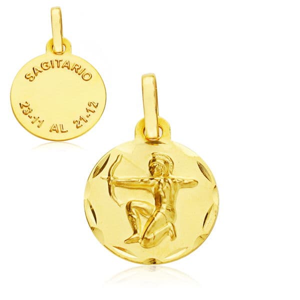 Horoscopo 13 Mmsangitario de oro amarillo 9K