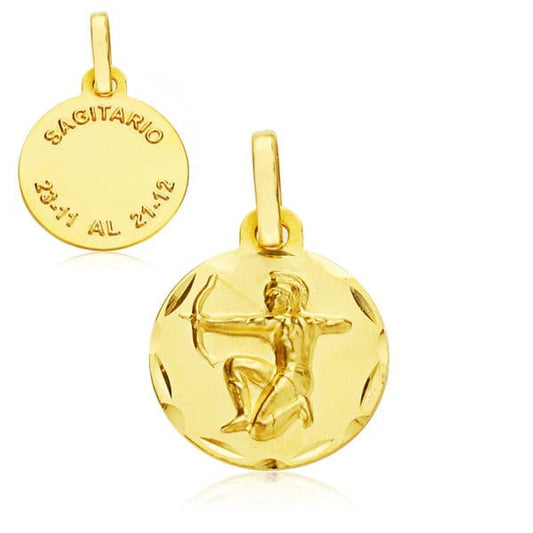 Horoscopo 13 Mmsangitario de oro amarillo 9K