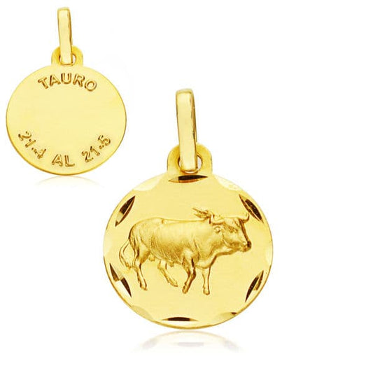 Horoscopo 13 Mmtauro de oro amarillo 9K