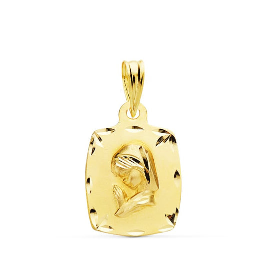 Medalla Virgen Niña 19 x 14 mm 1,90 Gr de oro amarillo 18K
