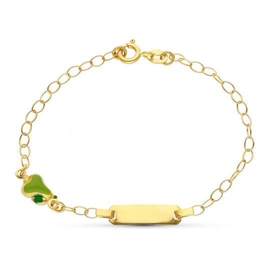 Esclava Pera 16 cm de oro amarillo 18K