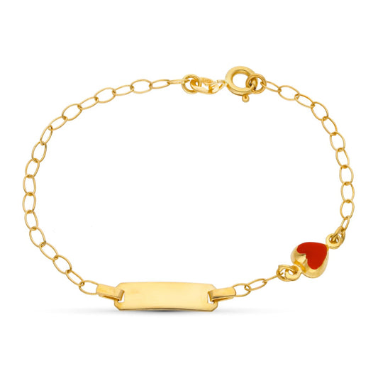 Esclava Corazon 16,5 cm de oro amarillo 18K