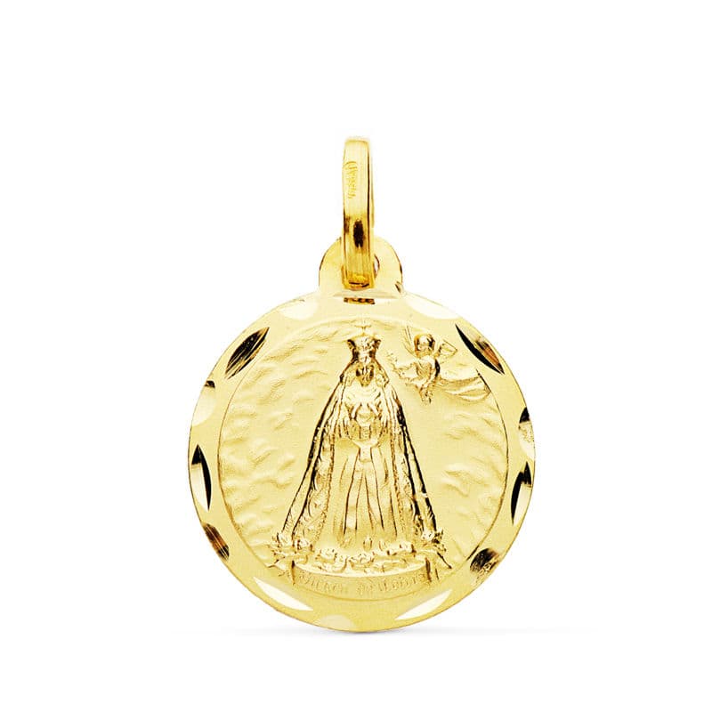 18K MEDALLA ORO AMARILLO VIRGEN DE COTOCA 18 MM