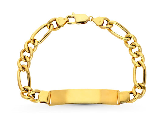 Pulsera Esclava Cartier Hueca Ancho: 8 mm. Largo: 21,5 cm Placa Chapa: 45 x 10 mm de oro amarillo 18K