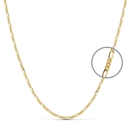 Cadena Cartier 45 cm Hueca 2 mm de oro amarillo 18K