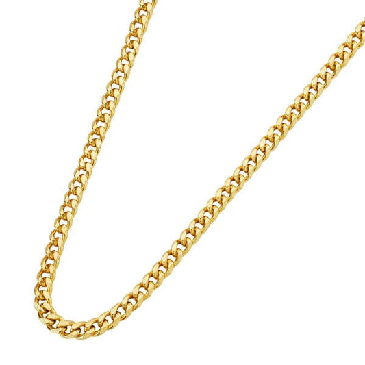 18K CADENA ORO AMARILLO BARBADA HUECA. LARGO: 50 CM. ANCHO: 2,5 MM