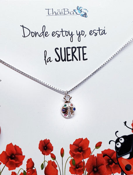 Joyas Con Mensaje - Coll876 Mariquita - Senora