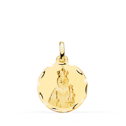 Medalla Virgen de la Fuensanta 18 mm 2,15 de oro amarillo 18K