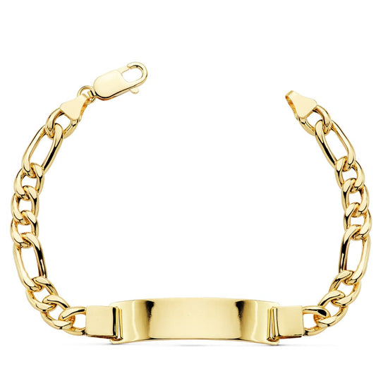 18K PULSERA ESCLAVA ORO AMARILLO CARTIER HUECA ANCHO: 7,5MM. LARGO: 21,5 CM PLACA CHAPA: 43X10MM