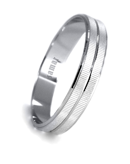 Alianzas Plata - 1003Sg Plata Tallas  4 Mm - Unisex