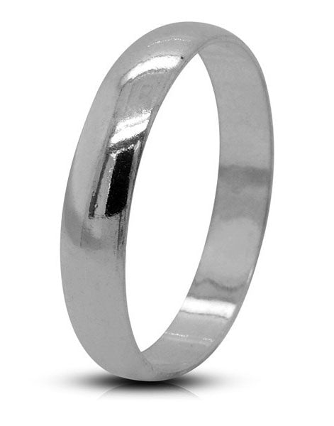 Alianzas Plata - 1002 Plata Media Cana 4 Mm - Unisex