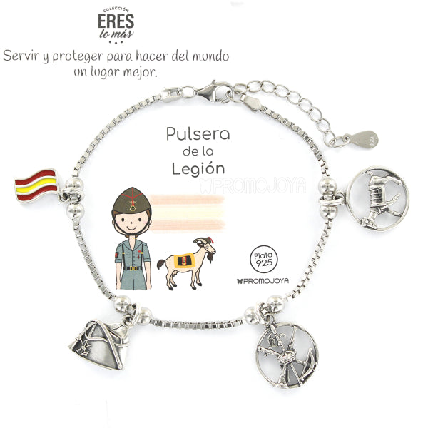 Pulsera Eres Lo Mas Legión 2 Cadena Veneciana Rodiada