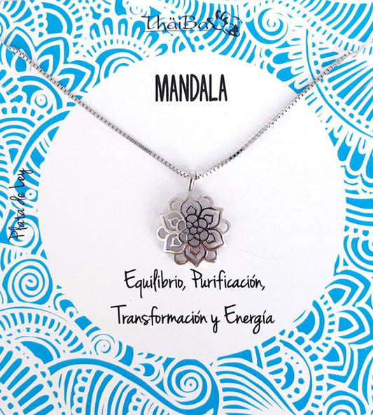Joyas Con Mensaje - Coll664 Collar Mandala - Senora