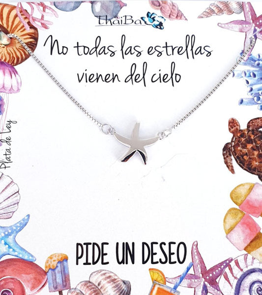 Joyas Con Mensaje - Coll567 Collar Estrella De Mar - Senora