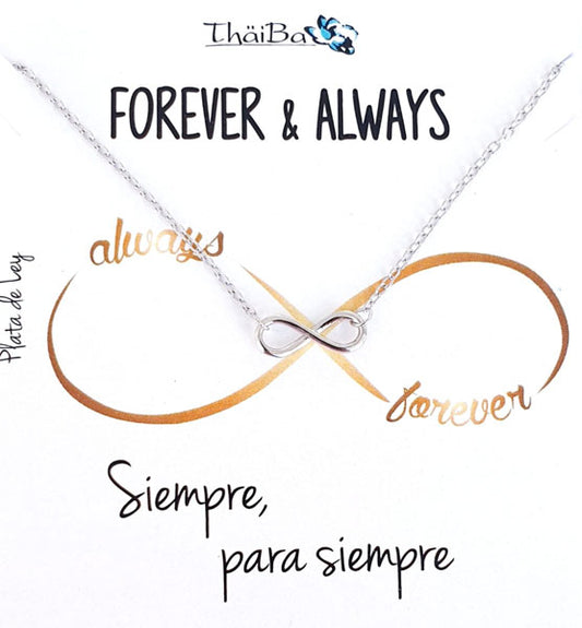 Joyas Con Mensaje - Coll466 Collar Infinito - Senora