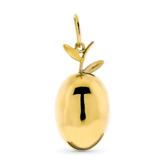 Colgante Aceituna 20 x 10 mm de oro amarillo 18K
