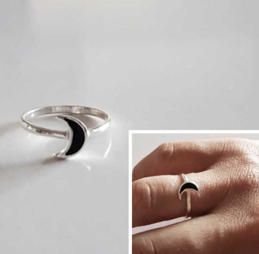 Anillos De Plata - 3102 Anillo Luna Thaiba - Senora