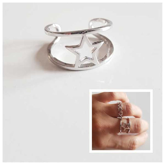 Anillos De Plata - 3480 Anillo Estrella Thaiba - Senora