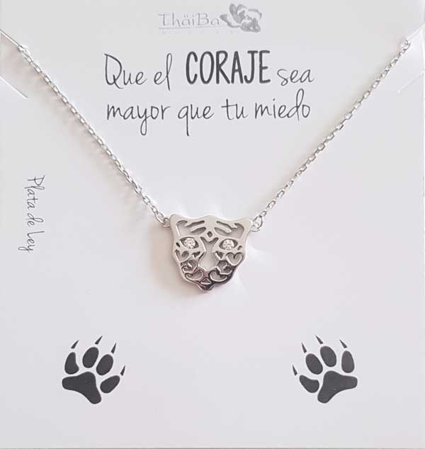 Joyas Con Mensaje - Coll701 Collar Vive Tigre - Senora