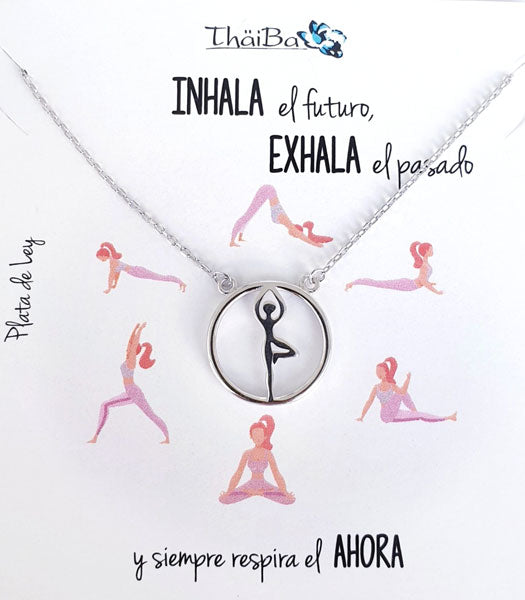 Joyas Con Mensaje - Coll703 Collar Yoga-Pilates - Senora