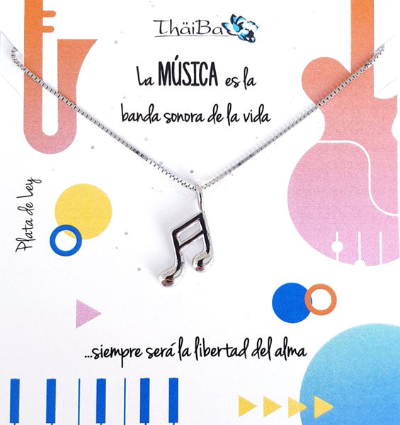 Joyas Con Mensaje - Coll658 Collar Vive - Musica - Senora
