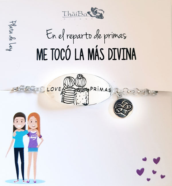 Joyas Con Mensaje - Z2918 Pulsera Primas - Senora
