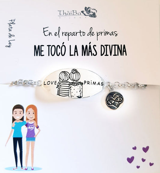 Joyas Con Mensaje - Z2918 Pulsera Primas - Senora