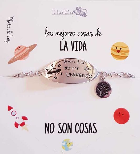 Joyas Con Mensaje - Z2932 Pulsera La Mejor - Senora