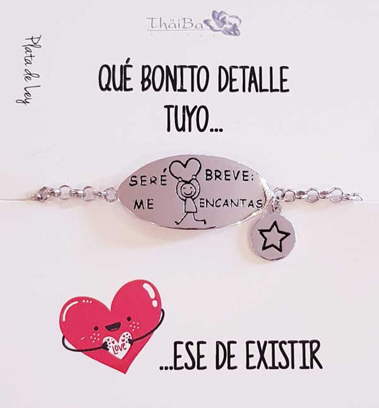 Joyas Con Mensaje - Z2932 Pulsera Me Encantas - Senora