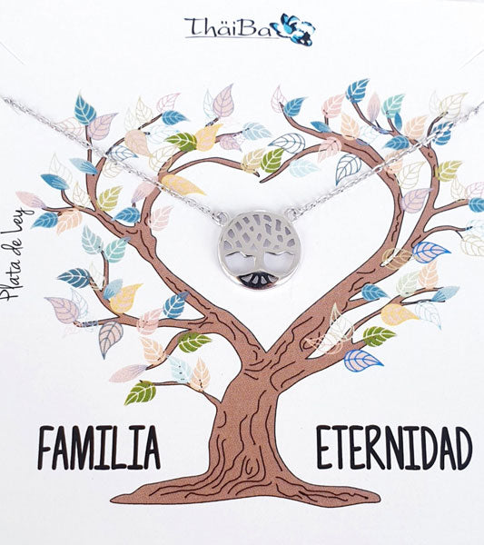 Joyas Con Mensaje - Coll564 Collar Vive Arbol Vida - Senora