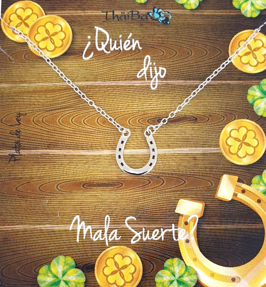 Joyas Con Mensaje - Coll506 Collar Vive Herradura - Senora