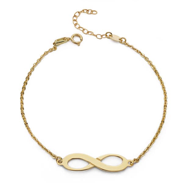 Pulsera Infinity 19,5 cm de oro amarillo 18K